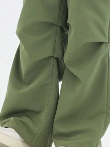 Teen Girl Solid Color Cargo Style Pants