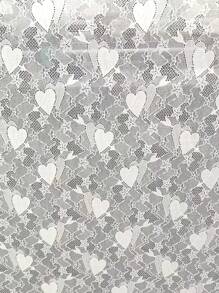 Slumberist Women's Mesh Decorated Patchwork Lace Sheer Belted Robe - White - View 8