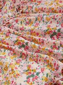SHEIN MOD Vestido Con Tirantes Finos Y Estampado Floral - Multicolor - Ver 4