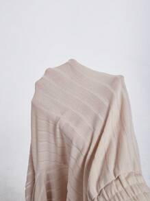 SHEIN Muchic 素色短款抹胸上衣和褲子 - 杏色 - 查看 7