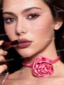 SHEGLAM Dynamatte Boom Long-Lasting Matte Lipstick (Ember Rose Ver.)-Cherish You Valentines Gift Pink Lipstick Lightweight Color Non-Transfer Creamy-Matte Lip Makeup Graduation Birthday Holiday Summer Fall Autumn Y2K Fancy Fashion Women Makeup Cosmetic Party Beach Travel Camping Outdoors School Campus Trip Festivals Decor Gift Present Rose Girl Cosplay Best Color Charm Vibe