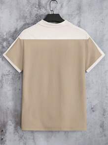 Manfinity VCAY 男士拼色休閒短袖polo衫