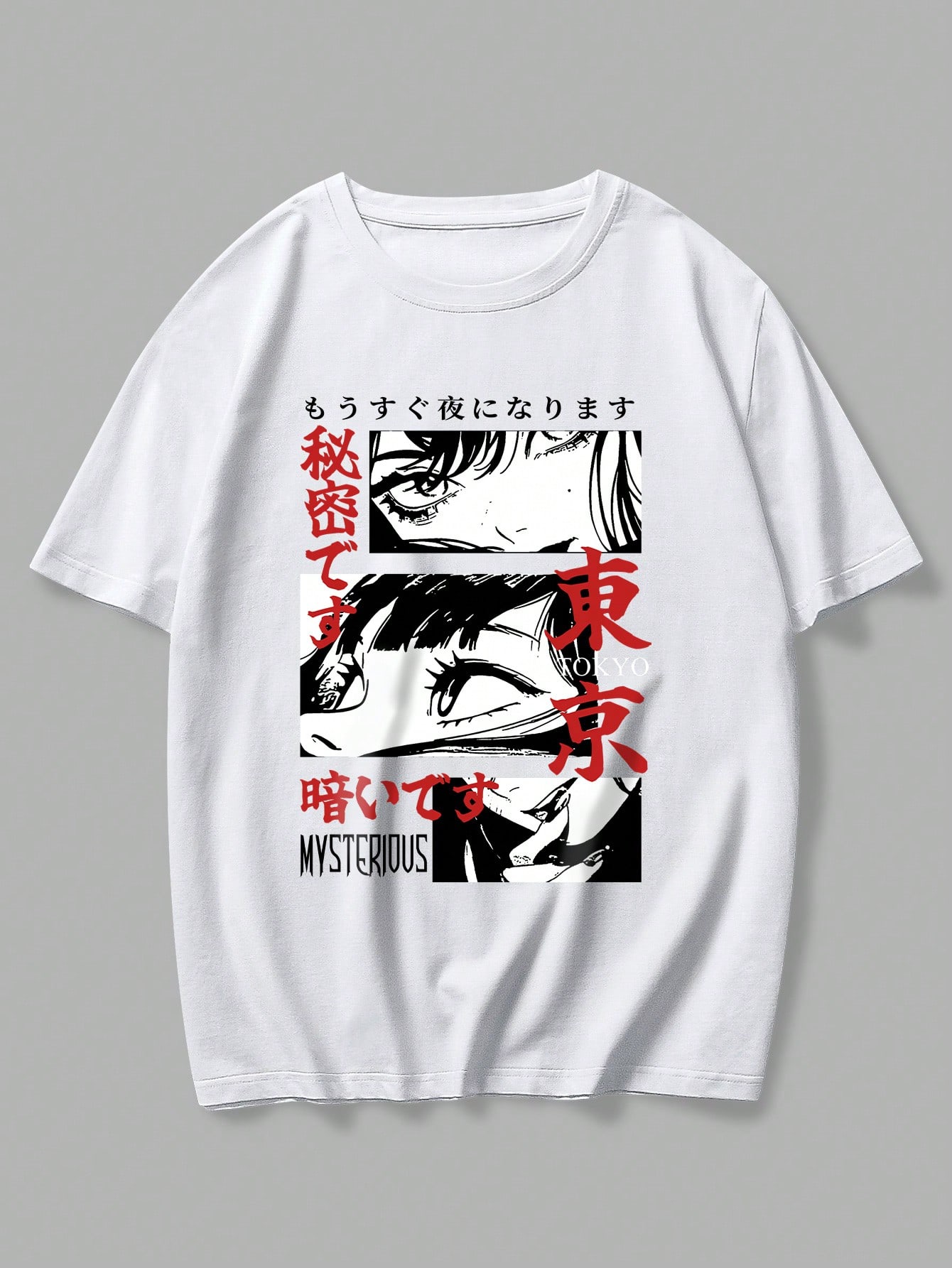 トップス Another Anime T-shirt Another Mei Misaki Men 3D Tshirts Kouichi Sakakibara Manga Blood