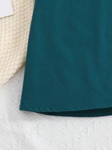 Cô gái Tween Eo cao Quần vợt Váy , Nhẹ & Mềm mại Điền kinh Váy - màu xanh lá - Xem 3