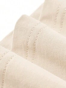 Men Slogan Graphic Drop Shoulder Tee - Apricot - View 6