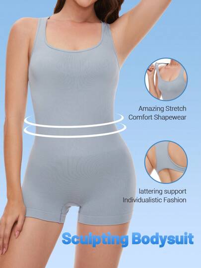 女性無縫連體塑身衣