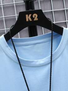 Manfinity Homme 男士純色短袖t恤