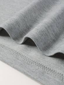 Manfinity Homme Men Office Color Block Patch Detail Collar Polo Shirt, For Husband - Grey - View 3