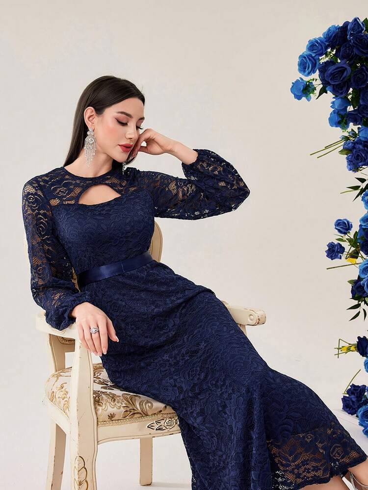 Lace Hollow Out Women's Dress