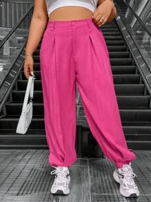 Flirla Pantaloni cu tiv elastic pentru damă de mărime mare