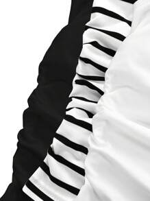 Lunelith SHEIN Lunessa Women's Ruched Cropped Bandeau Top