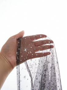 FeverCity 男士亮面透明針織休閒襯衫 - 黑色 - 查看 6