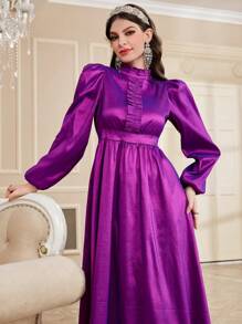 Modelyn Women's Elegant Purple Dress - Purple - View 6