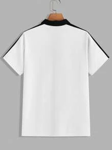 GENTILAND Nam Đan Áo polo Ngắn tay Giải trí Áo - Đen và trắng - Xem 2