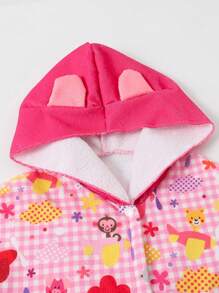 少女專屬披肩領吸水浴袍