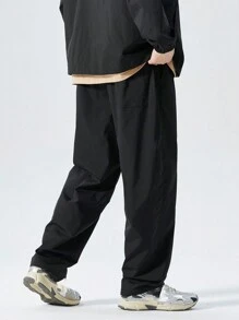 Mùa xuân/Mùa hè Hàng mới đến Nam Ngoài trời Leo Quần Với Túi , Lỏng lẻo phù hợp Và Giải trí Phong cách - màu đen - Xem 2