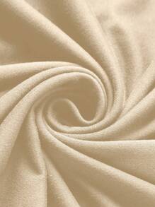 SHEIN Unity Women's Solid Color Bell Sleeve Shrug Top And Cami Dress 2pcs Set - Apricot - View 7