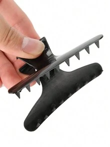 蝴蝶发夹，用于发型设计和分区 - 女士发夹 | 用于固定浓密和稀疏头发的发夹 | 女孩和青少年发饰 12 件装，返校季，旅行度假必备，女士发饰 - 黑色 - 查看 6