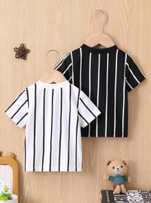 Baby Boys' Striped Short Sleeve Top