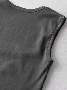 INAWLY 5入組實色修身背心，貝比T女裝，夏季 - 彩色 - 查看 4