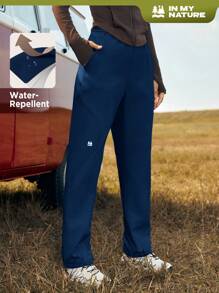 In My Nature Women's Outdoor Sports Softshell Pants - Navy Blue - View 1