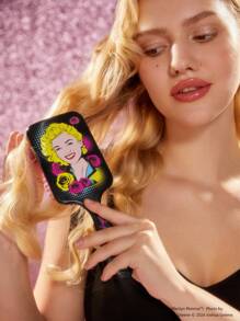 Marilyn Monroe X SHEIN Black Cushion Hair Brush - Black - View 2