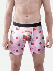 3pcs/Set Men's Fruit Printed Boxer Briefs - Multicolor - View 7