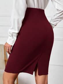 EMERY ROSE 女式修身款膝上鉛筆裙,適合夏季