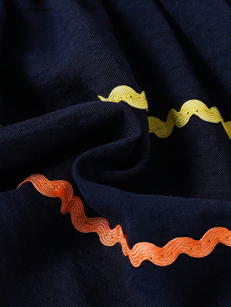 Baby Girl Strap Wave Layered Lace Dress