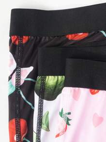 3pcs/Set Men's Fruit Printed Boxer Briefs - Multicolor - View 4