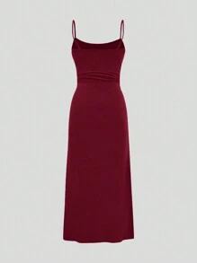 Sweetra 女士單色鈴袖短外套上衣和吊帶連身裙2件套裝