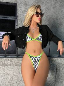 SHEIN ICON 1pc Distressed Denim Jacket With Ripped Holes - Black - View 6