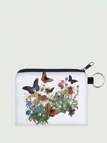 ROMWE Fairycore 蝴蝶與花印花袋款號: 640731 - 彩色 - 查看 3