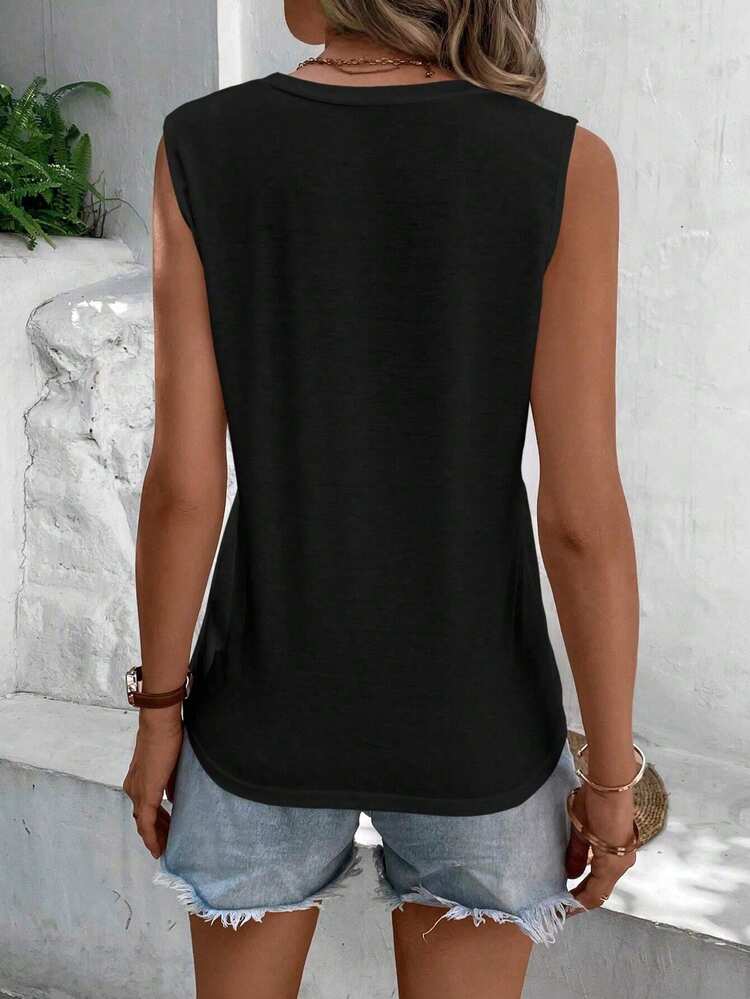 St. Patrick's Day Casual Simple Clover Design Ladies' Tank Top Suitable For Summer
