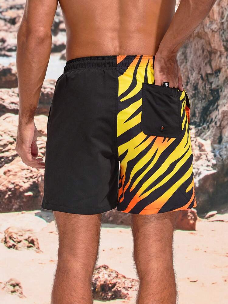 Men's Printed Swim Trunks