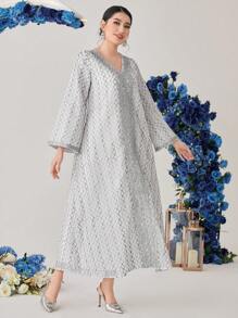 Al Najma V領長袖開夫坦恤