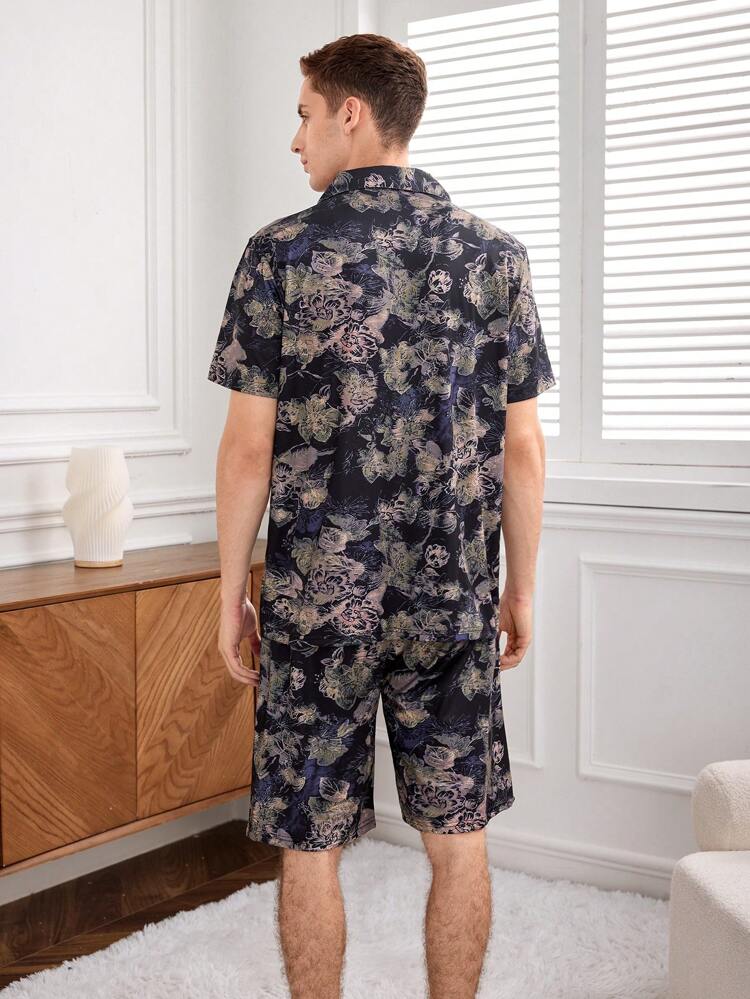 Men's Printed Full Lounge Wear Set