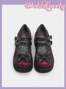 Dola Lovely 女士厚底坡跟鞋 - 紅色 - 查看 3