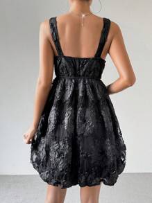 Zolique Women's Deep V-Neck Sleeveless Dress - Black - View 2