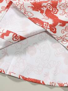 Manfinity Homme Men's Plus Size Short Sleeve Casual Shirt With All-Over Print