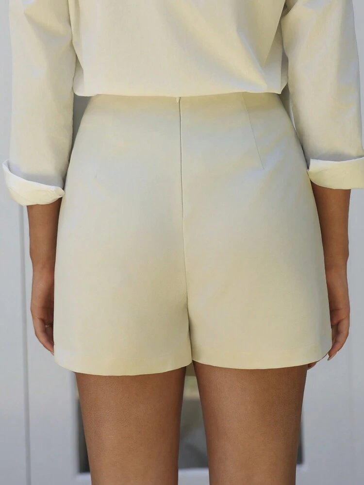 Asymmetrical Wrap-Style Skort