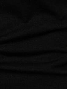 Manfinity Homme Áo thun nam tay ngắn phối màu, đi chơi, tặng chồng - màu đen - Xem 6