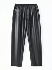 Manfinity Hypemode Pantalones Para Hombre Con Cordón Y Bloques De Color - Negro - Ver 2