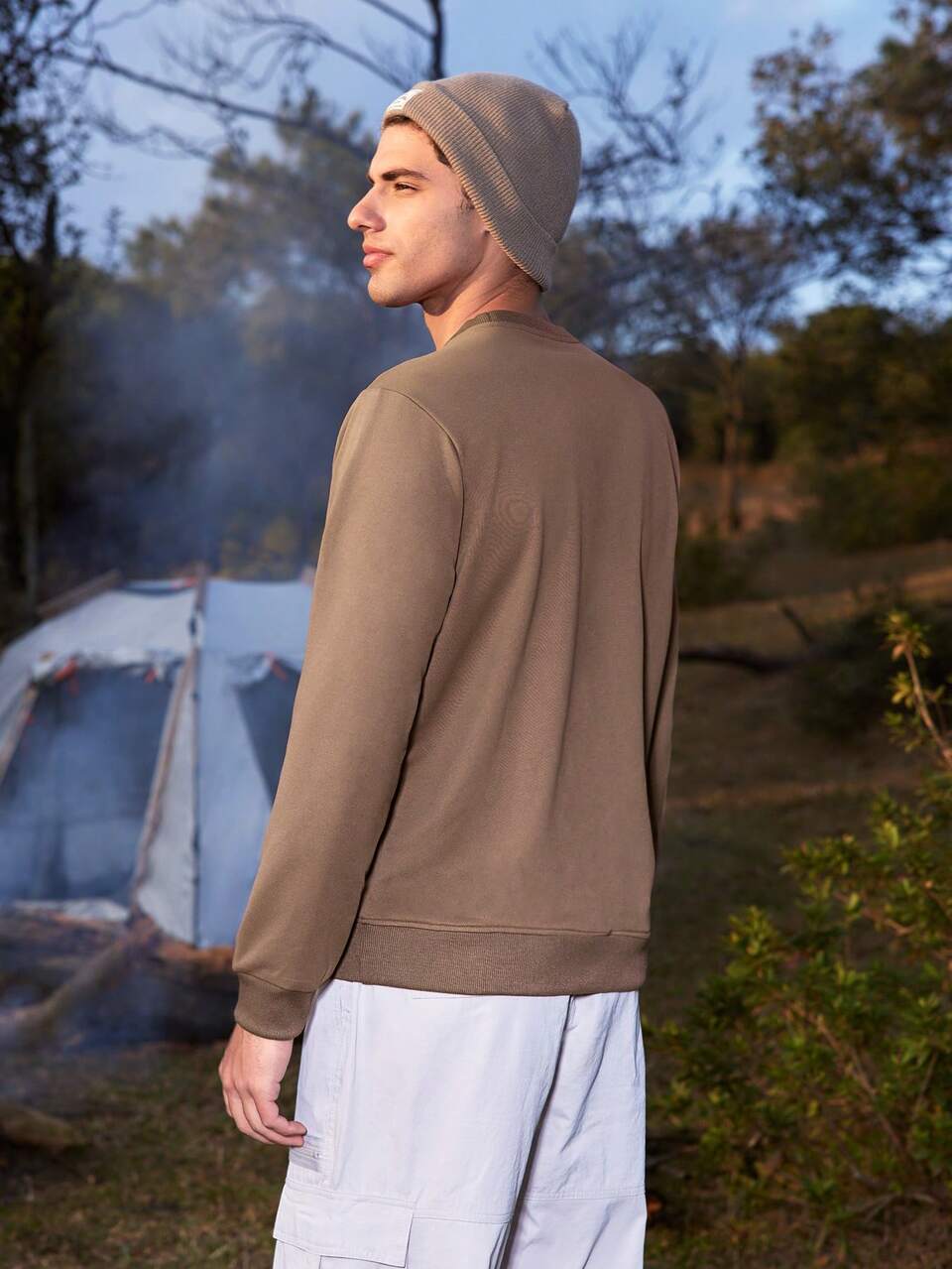 Men's Pullover Sports Hoodie With Patch Pocket