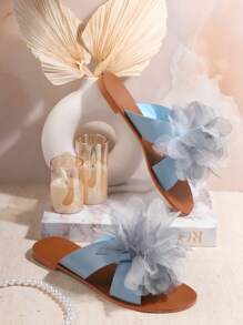 SHUZIA Women's Flat Sandals - Blue - View 2