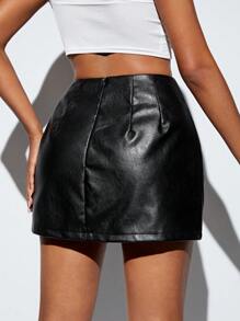 Lunelith SHEIN Lunessa Damski Krótki Nadruk z napisem Mini spódniczka