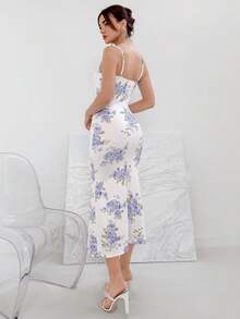 Aloruh 印花連帽后背無背心女裝連衣裙 - 彩色 - 查看 2