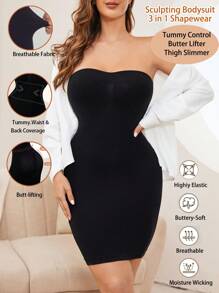 Women's Strapless Shapewear Dress For Tummy Control And Butt Lifting