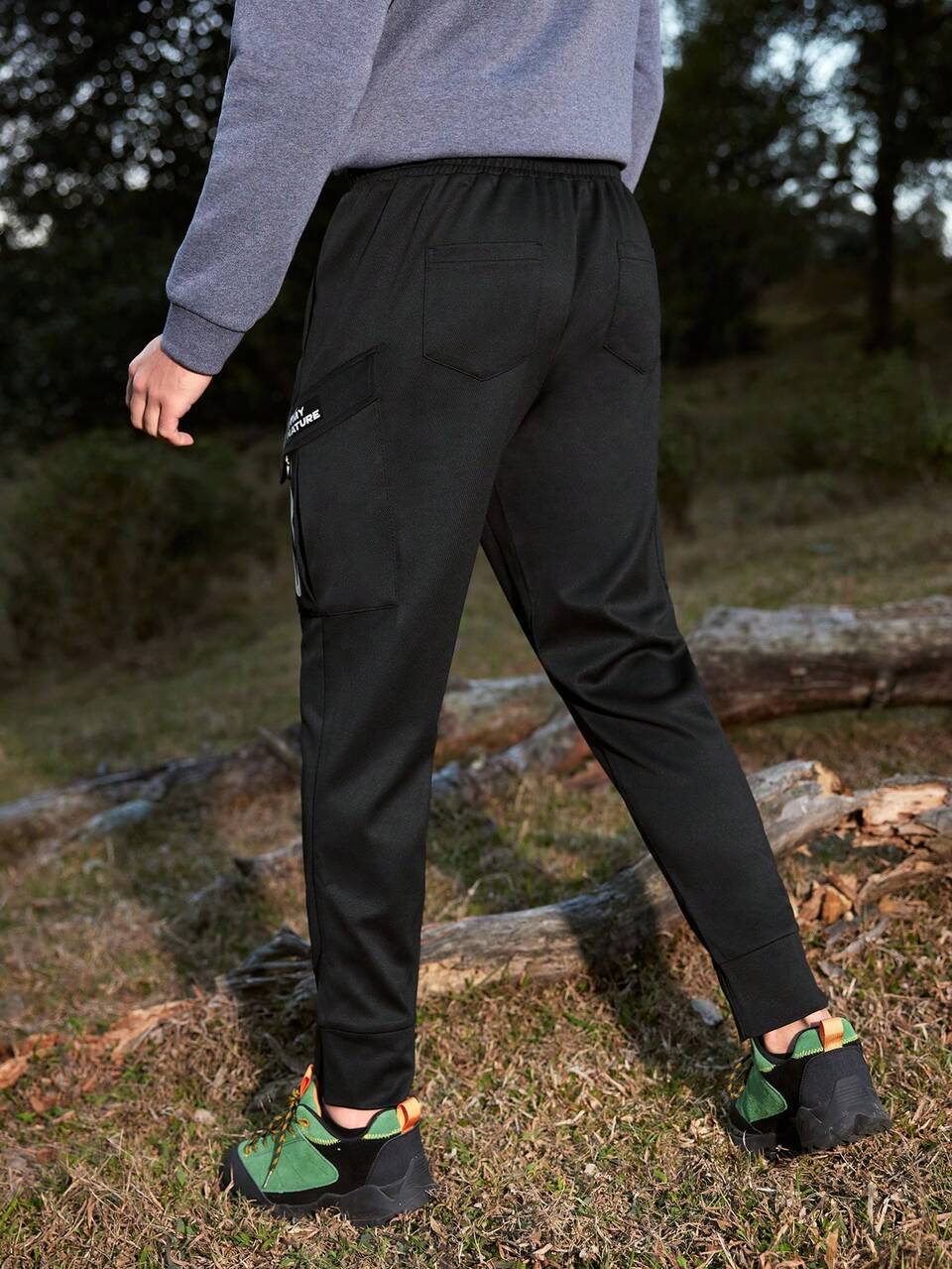 Men's Outdoor Sweatpants With Pockets Hiking Clothes