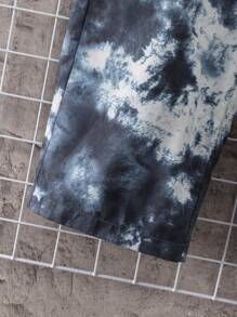 SHEIN Pantalones Estampados Para Adolescente Primavera/verano - Azul - Ver 3